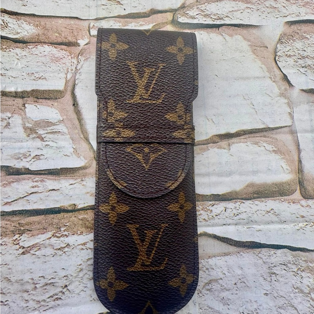 Louis Vuitton Brown Monogram Pen Case